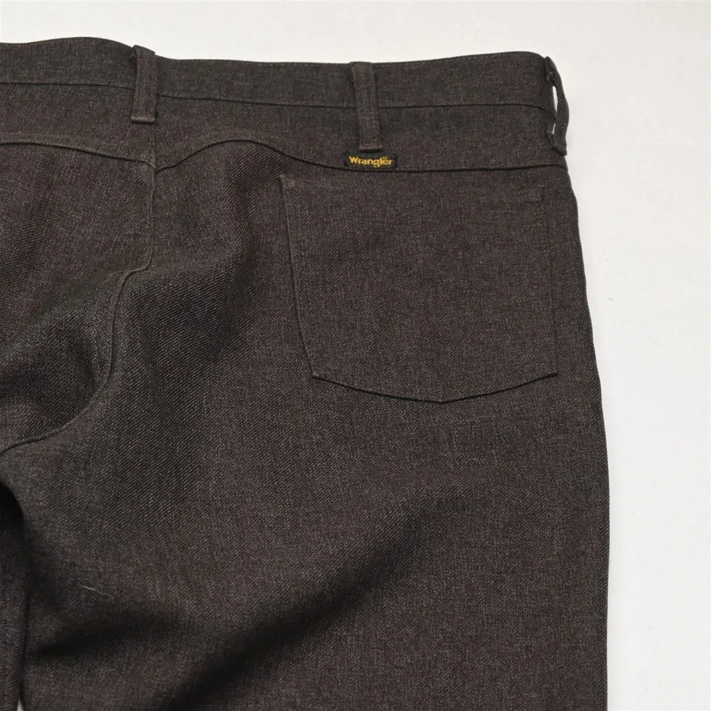 Vtg USA Made Wrangler‎ 40x30 Brown 82HD Bootcut Wrancher 5 Pocket Mens Pants